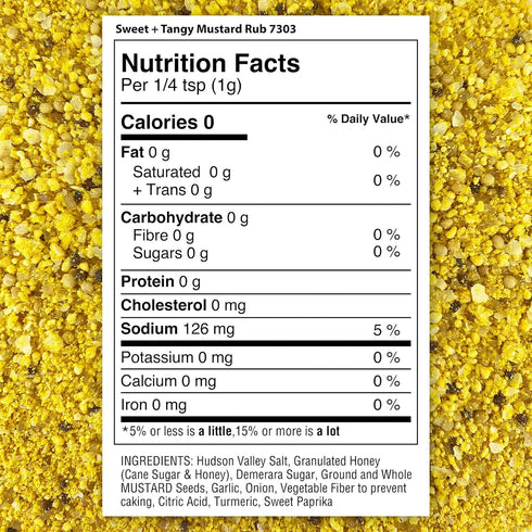 The Spice Lab Sweet + Tangy Mustard Rub - Perfect Harmony Of Honey Mustard Powder To Elevate Your Bbq And Dishes