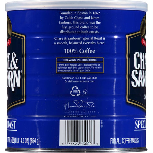 CHASE & SANBORN 30.5 Coffee, Special Roast Ground Coffee, Medium Roast, Ounce