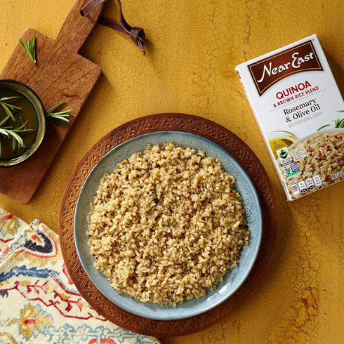 4.9 (Pack 6 Quaker Near East Quinoa and Brown Rice Blend, Rosemary and Olive Oil Ounce of Boxes)