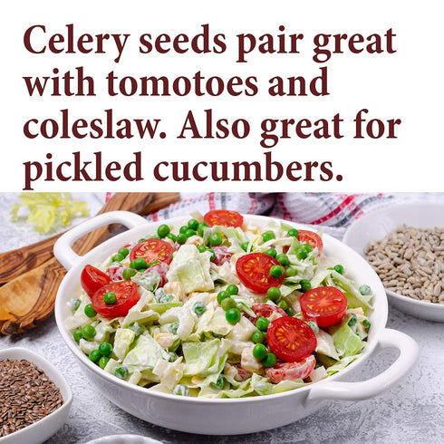 The Spice Way Celery Seed, Premium Whole Seeds 8 oz