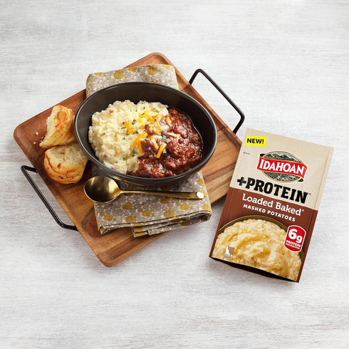100% 4 4.6 (Pack 10) Idahoan Loaded Baked +Protein Mashed Potatoes, Naturally Gluten-Free, Real Idaho Potatoes