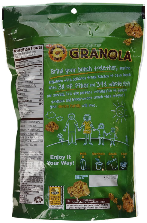 Post 11.0 Oz Honey Bunches Of Oats, Granola Honey Roasted