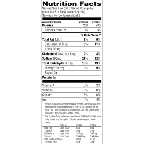 5.9oz (12 Pack) Near East Couscous Mix, Parmesan Cheese, Boxes