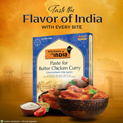 3.5-Ounce (Pack 6) Kitchens Of India Paste for Butter Chicken Curry, Boxes
