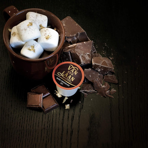 2.0, 40 Count Van Der Laan Chocolate Hot Cocoa Pods, Dark Chocolate Gourmet Dutch Chocolate Compatible with K Cup