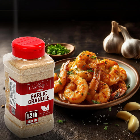 1.2lb, Eastanbul Granulated Garlic, Premium Turkish Garlic Granules, Perfect Mediterranean Seasoning for Cooking