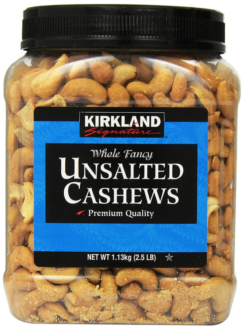 KIRKLAND Signature Signature Unsalted Cashews, 2.5 Pound