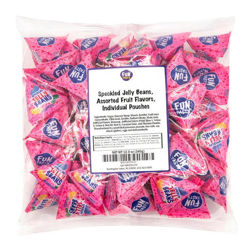 60 Packs Jelly Beans - Mini - Individually Wrapped Candy for Classroom Rewards, Buffets, Goodie Bags & Party Favors