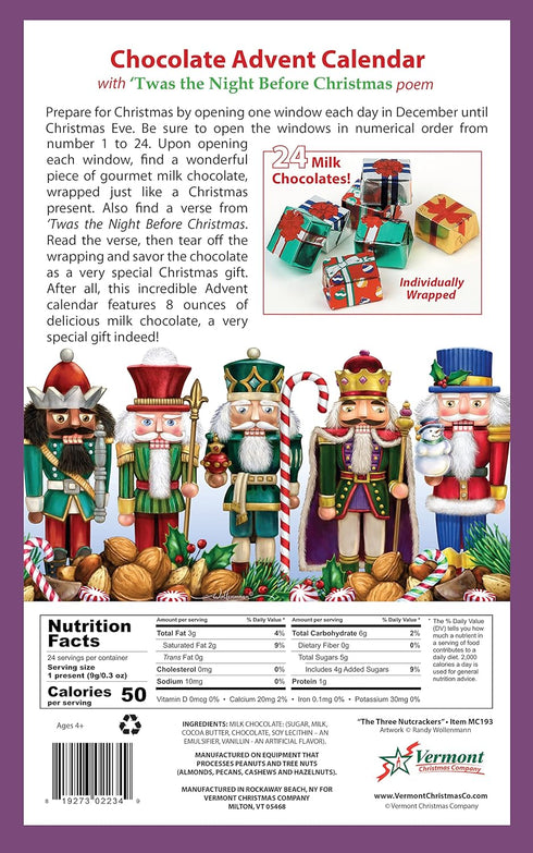 The Three Nutcrackers Chocolate Advent Calendar - Countdown to Christmas