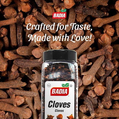 12 oz Badia Whole Cloves, - Premium Quality Spice for Baking, Cooking & Beverages, Aromatic & Flavorful
