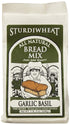 Sturdiwheat All Natural Bread Mix, Garlic Basil, 1lb Package (Pack of 4)