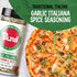 Kitchen Crafted - BLND Garlic Italiana Spice Seasoning, Gluten-Free Italian Barbecue Seasoning Rub, All-Natural Pasta, Pizza, Soup, Garlic Dry Rub, Non-GMO Meat Rubs for Grilling, 7.1oz