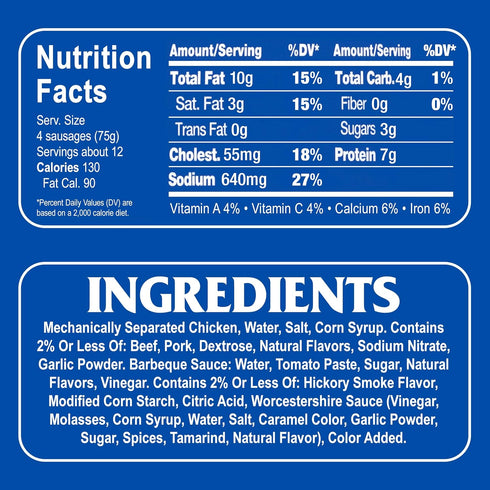 Armour 4.6 oz (Pack 6) Star Vienna Sausage, Barbecue Flavored, Canned Sausage