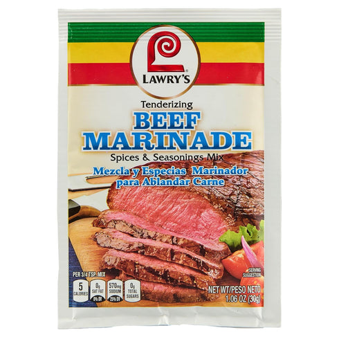 Lawry's Tenderizing Beef Marinade Spices & Seasonings Mix, 1.06 oz