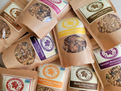 10 oz Maple Nut Kitchen Southern Cherry Almond Granola Paleo Grain Free Nut Granola with Tart Cherries, Coconut & Seeds