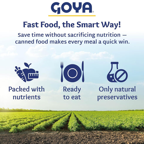 6-Pack (14.9 oz Goya Canned Mixed Vegetables Fresh, Ready-to-Use Blend with Carrots, Peas, Corn, and More, Perfect