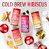 The Republic of Tea Cold Brew Hibiscus Aronia Blackberry Iced Tea - Large Herbal Iced Tea Pouches for Six Pitchers