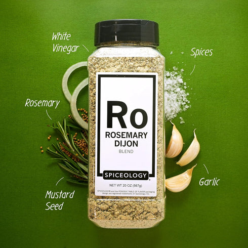 20 oz Spiceology - Rosemary Dijon Spice Blend - All-Purpose Rubs, Spices and Seasonings - Use on: Dressings, Sauces