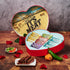 14 Man Crates Gift for Men Meat Heart with Beef & Pork Sticks Heart-Shaped Meat Snack Box for Him, Boyfriend, Husband