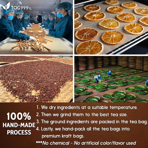 120 Hot Special Cinnamon Tea Bags – Herbal Tea Blend of Cinnamon, Black Tea, Orange Peel, and Cloves