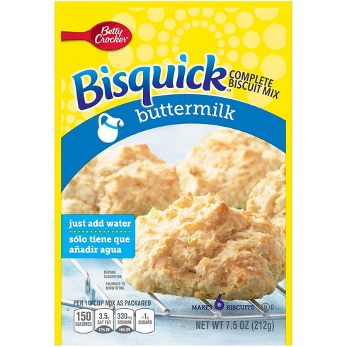 Bisquick 7.5 oz. Betty Crocker Complete Buttermilk Biscuit Mix, Just Add Water
