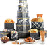 Broadway Basketeers Gourmet Food Gift Basket 6 Box Tower for Birthdays Curated