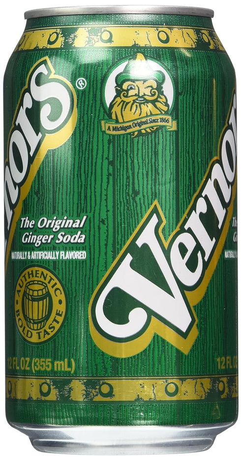 12 (12 Vernors Gingerale Soda, Ounce Cans)