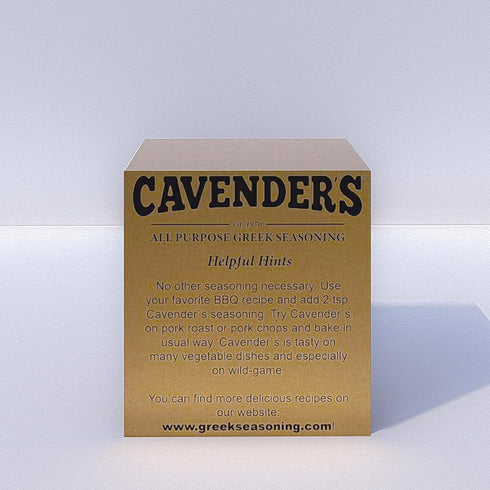 8 oz (pack 4) 4 Pack Cavender's All Purpose Greek Seasoning - of and exclusive Cavender's Recipe box!