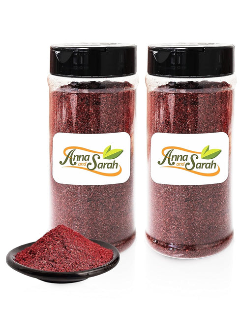 Anna and Sarah Sumac Spice Powder, Easy To Use Spice Cap, Vegan Middle Eastern and Mediterranean Spices in Jar