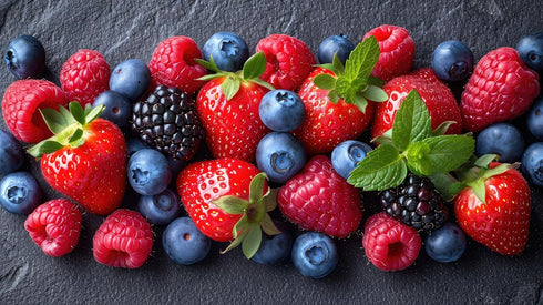 RawJoy A Gift with fresh Juicy Berries Fruit Basket by Farms.
