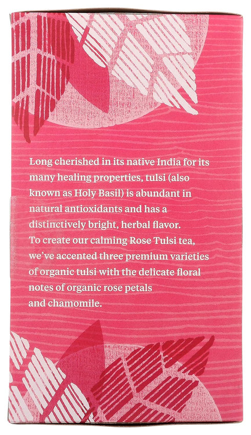 Organic Rose Tulsi Tea Bags, 20 ct - Allegro Tea