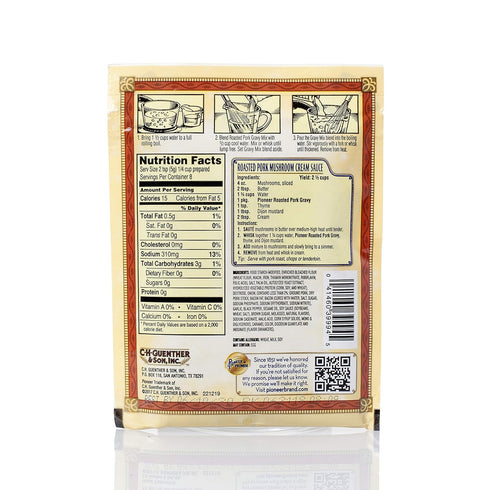 1.41 Oz (Pack 12) Pioneer, Roasted Pork Gravy Mix