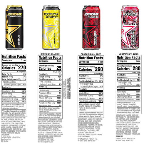 4 Pack, 16oz (12 Pack) (Packaging Rockstar Energy Drink, Core Flavor Variety Cans May Vary)