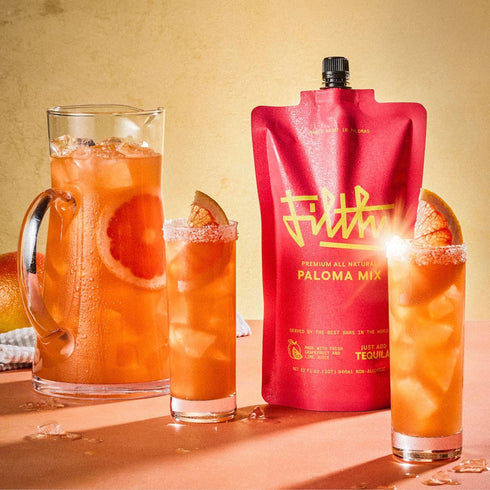 32 Oz Filthy Paloma Mix, Premium Cocktail Mixer, All-Natural, Non-GMO, Vegan & Gluten-Free, Made with Fresh Ruby Red