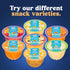 4.3oz 36 Dole Fruit Bowls Low Fat Peaches & Creme Parfait Snacks, Total Cups, Gluten & Dairy Free, Bulk Lunch Snacks