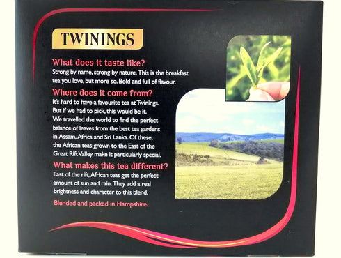 1706 80 250g (Pack 3) Twinings English Strong Breakfast Tea, Tea Bags