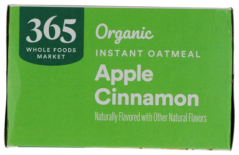 365 1.41 Packets (Pack 8) by Whole Foods Market, Organic Instant Oatmeal, Apple Cinnamon, Ounce