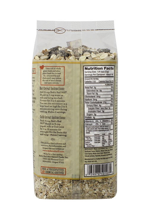 Country 18-ounce (Package Bob's Red Mill Old Style Muesli Cereal, May Vary)