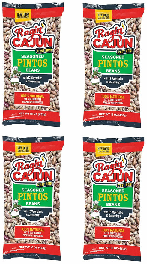 Seasoned Pito Beans 16 oz Ragin Cajun (Pack of 4)