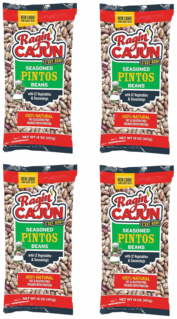 Seasoned Pito Beans 16 oz Ragin Cajun (Pack of 4)