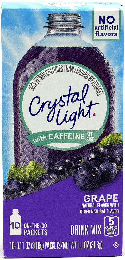 Crystal Light Crystal Light On The Go Energy Grape, 10 CT (Pack