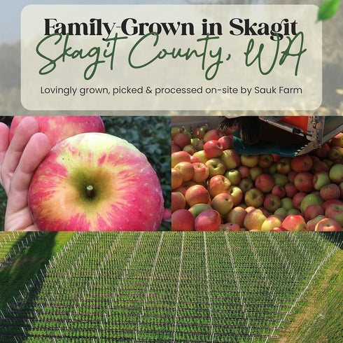 Sauk Farm 8 LLC Honeycrisp Apple Fiber, Certified Organic, Vegan, Ounce