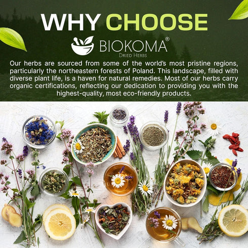30 (1.5oz) Biokoma Organic Small-Flowered Willow Dried Herb Tea Bags Epilobium Parviflorum USDA Organic Herbal Tea