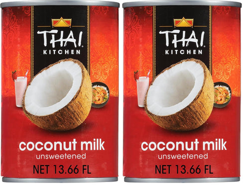 Thai Kitchen Gluten Free Unsweetened Coconut Milk, 13.66 fl oz (Pack of