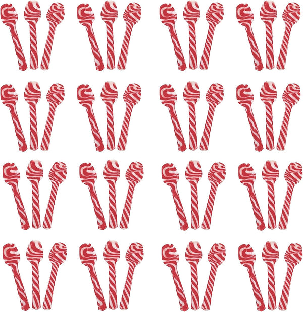 Spoons SAVYT Candy Cane Peppermint Edible - Hot Chocolate & Coffee - Bulk