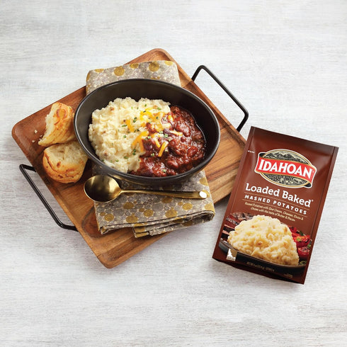 8 (Pack 8) Idahoan Loaded Baked Mashed Potatoes, Ounce