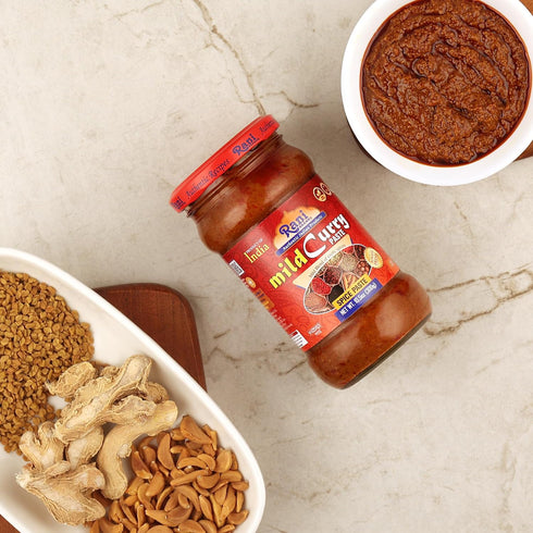 10.5oz (300g) Pack 5+1 Rani Curry Paste MILD (Spice Paste) Glass Jar, of FREE ~ No Colors | All Natural | NON-GMO |