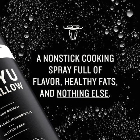 South Chicago Packing Wagyu Beef Tallow Spray, Umami-Rich Nonstick Cooking Oil, Perfect for Sautéing, Grilling