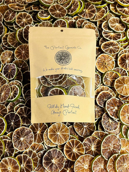Dehydrated Lime Wheels - 40 Slices Dried Lime - Natural Fruit