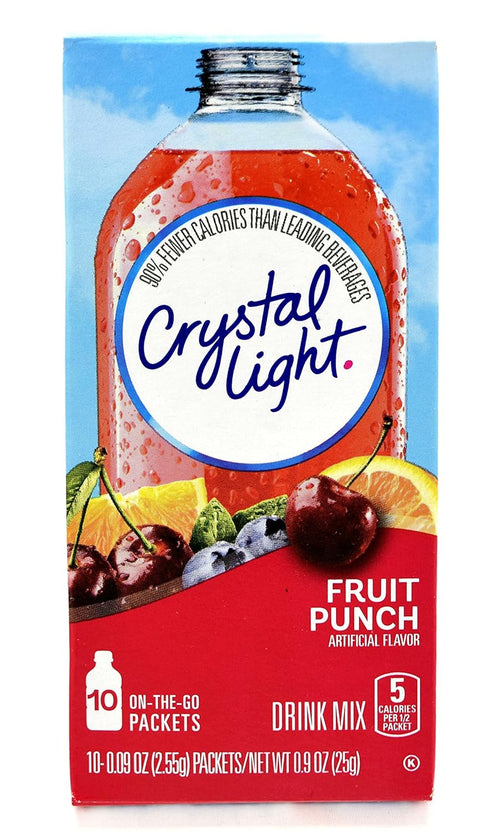 Crystal Light On The Go Fruit Punch Drink Mix, 10-Count Boxes (Pack